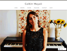 Tablet Screenshot of caitlinmayall.com